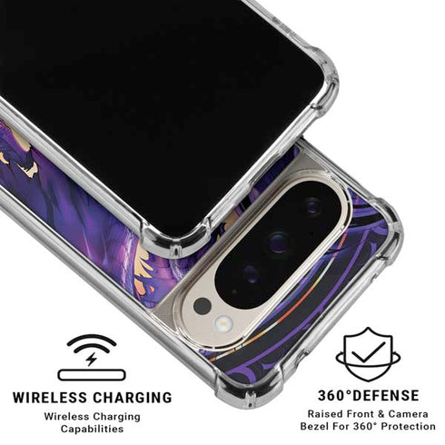 Dragonblade Netherblade Purple by Ruth Thompson Pixel 9/9 Pro Clear Case